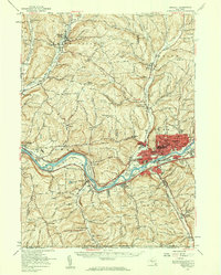 Endicott 1956 topographic map thumbnail