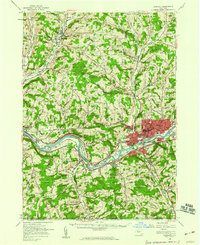 Endicott 1956 topographic map thumbnail