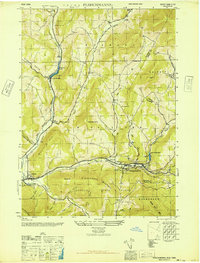 Fleischmanns 1946 topographic map thumbnail