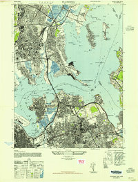 Flushing 1947 topographic map thumbnail