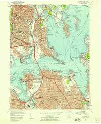 Flushing 1955 topographic map thumbnail