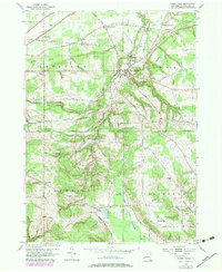Forestville 1954 topographic map thumbnail