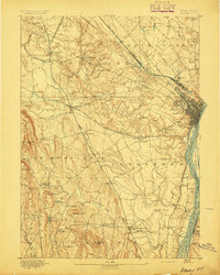 Albany 1893 topographic map thumbnail