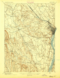 Albany 1895 topographic map thumbnail