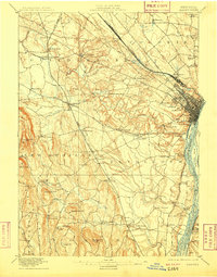 Albany 1898 topographic map thumbnail