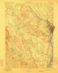 Albany 1898 topographic map thumbnail