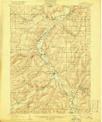 Angelica 1906 topographic map thumbnail