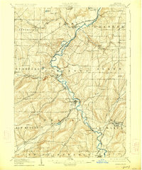 Angelica 1906 topographic map thumbnail
