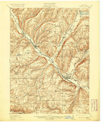 Bath 1910 topographic map preview