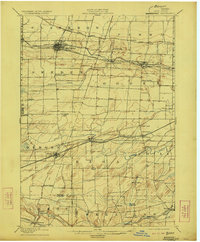 Bergen 1899 topographic map thumbnail
