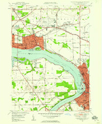 Tonawanda West 1948 topographic map preview