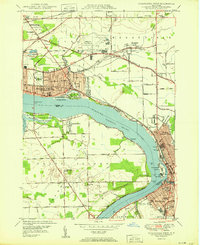 Tonawanda West 1950 topographic map preview