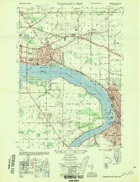 Tonawanda West 1954 topographic map preview
