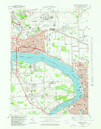 Tonawanda West 1980 topographic map thumbnail