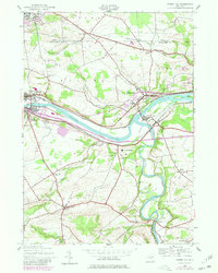 Tribes Hill 1944 topographic map thumbnail