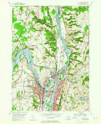 Troy North 1954 topographic map thumbnail