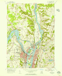 Troy North 1954 topographic map thumbnail