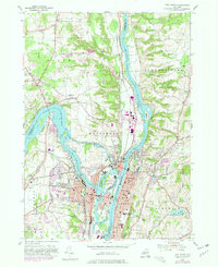 Troy North 1954 topographic map thumbnail