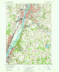 Troy South 1953 topographic map thumbnail
