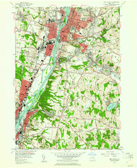 Troy South 1953 topographic map thumbnail