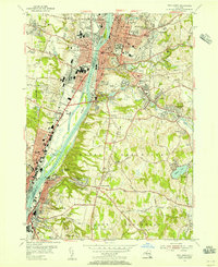 Troy South 1953 topographic map thumbnail