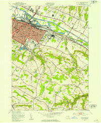 Utica East 1943 topographic map thumbnail