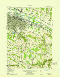 Utica East 1945 topographic map thumbnail