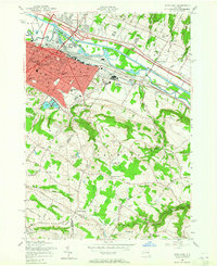 Utica East 1955 topographic map thumbnail