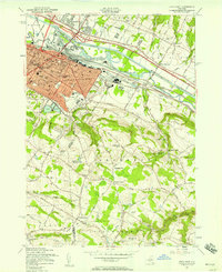 Utica East 1955 topographic map thumbnail