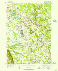 Voorheesville 1954 topographic map thumbnail