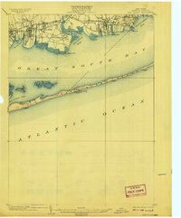 Fire Island 1903 topographic map thumbnail
