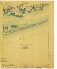 Fire Island 1903 topographic map thumbnail