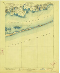 Fire Island 1903 topographic map thumbnail