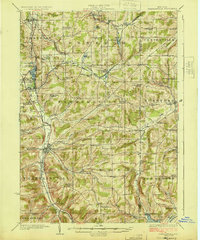 Franklinville 1924 topographic map thumbnail