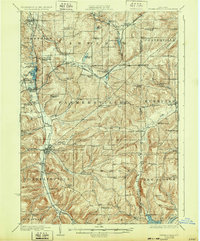 Franklinville 1924 topographic map thumbnail