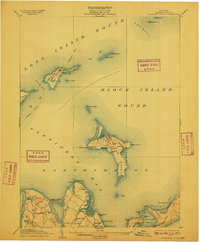 Gardiners Island 1904 topographic map thumbnail