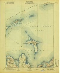 Gardiners Island 1904 topographic map thumbnail