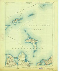 Gardiners Island 1904 topographic map thumbnail