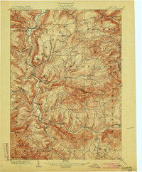 Gilboa 1903 topographic map thumbnail