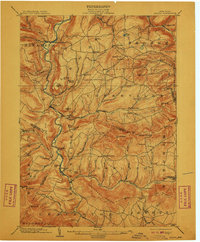 Gilboa 1903 topographic map thumbnail