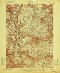 Gilboa 1903 topographic map thumbnail