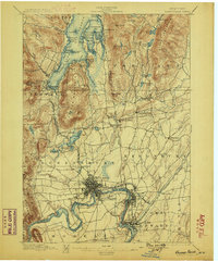 Glens Falls 1897 topographic map thumbnail