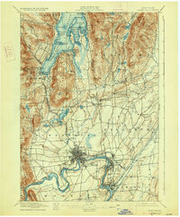Glens Falls 1897 topographic map thumbnail