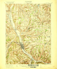 Hornell 1918 topographic map thumbnail