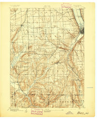 Ithaca 1895 topographic map thumbnail