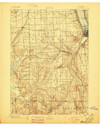 Ithaca 1895 topographic map thumbnail