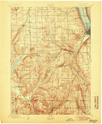 Ithaca 1895 topographic map thumbnail