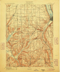 Ithaca 1895 topographic map thumbnail