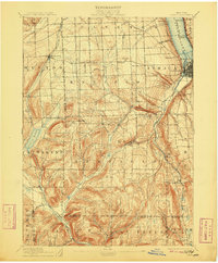 Ithaca 1895 topographic map thumbnail