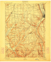 Ithaca 1895 topographic map thumbnail